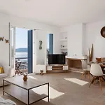 Sea & Sunset Balcony -island House By Hostandros Dom wakacyjny