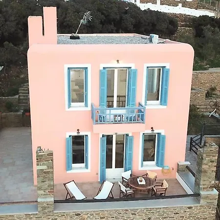 Sea & Sunset Balcony -island House By Hostandros Batsi (Andros)